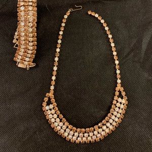 Vintage Amber Colored Sequin Accessories